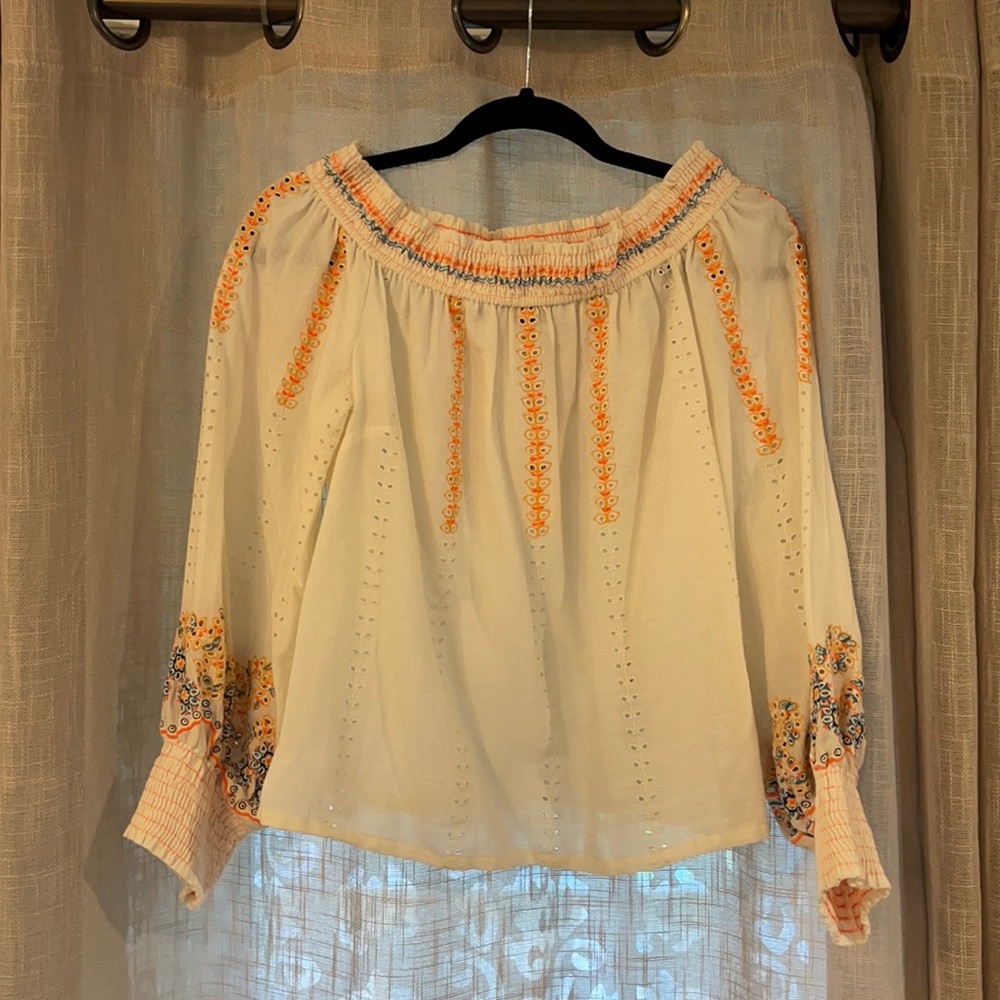 NWT Anthropologie Off the Shoulder Shirt